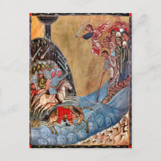 Crossing the Red Sea Orthodox Christian Icon Postcard