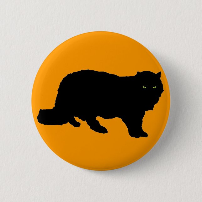 Crossing Your Path Black Cat 6 Cm Round Badge (Front)