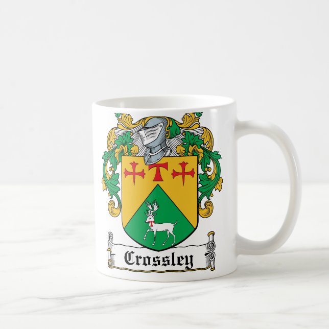 Crossley Family Crest Coffee Mug (Right)
