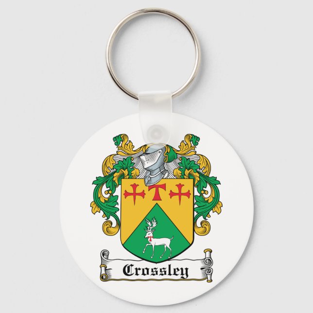 Crossley Family Crest Key Ring (Front)