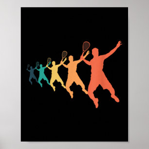 Crossminton Badminton Repeat  Poster