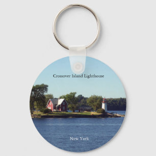 Crossover Island button keychain