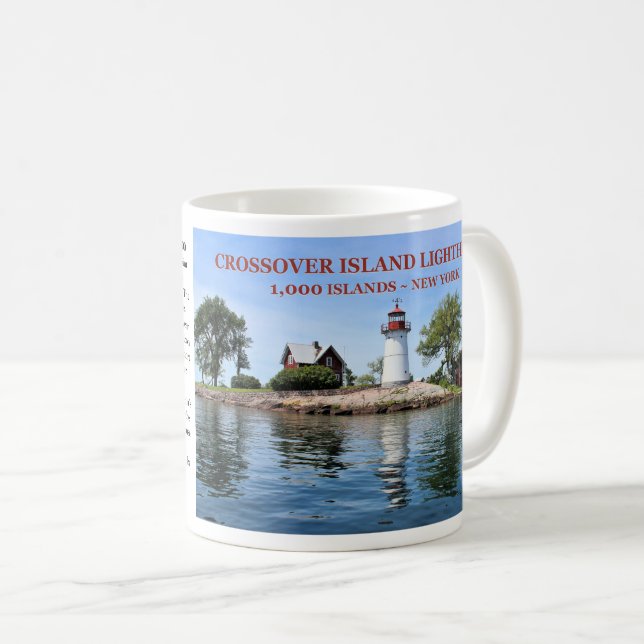 Crossover Island Lighthouse, New York Mug (Front Right)