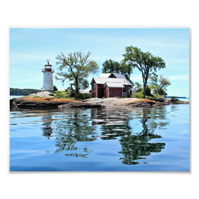 Crossover Island Lighthouse, New York Photo Print (Front)