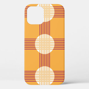 Crossover lines seamless pattern iPhone 12 case
