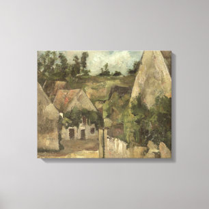 Crossroads at the Rue Remy, Auvers, c.1872 Canvas Print