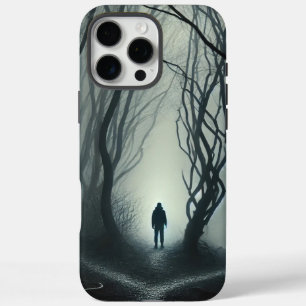 Crossroads in the Fog - Gloomy Forest Art Print iPhone 16 Pro Max Case