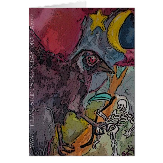 ~CROSSROADS RAVEN~CROW~ Greeting Card