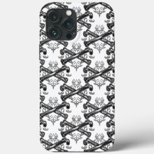 Crosssed bones filligree iPhone 13 pro max case