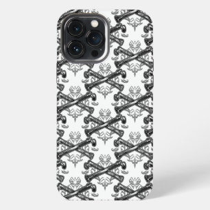 Crosssed bones filligree iPhone 13 pro max case
