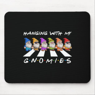 Crosswalk Fun christmas hanging with my gnomies Fr Mouse Mat