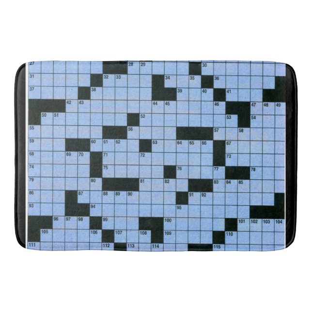 Crossword Bath Mat (Front)