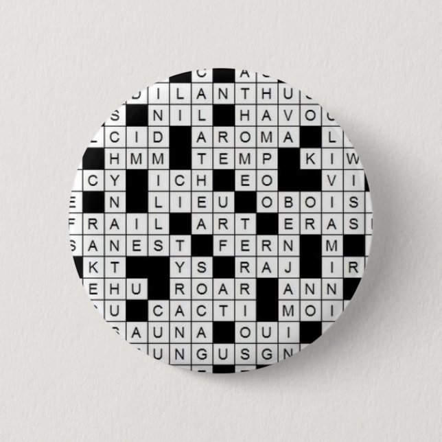 Crossword Button (Front)
