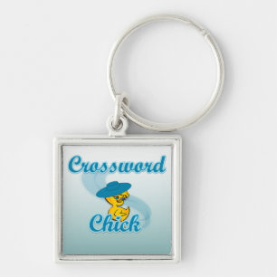 Crossword Chick #3 Key Ring