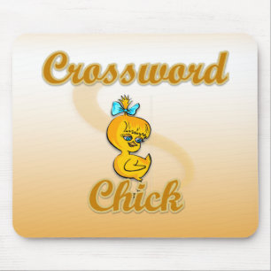 Crossword Chick Mouse Mat