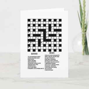 CROSSWORD GREETING CARD
