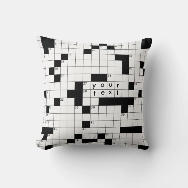 Crossword Grid Cushion (Front)