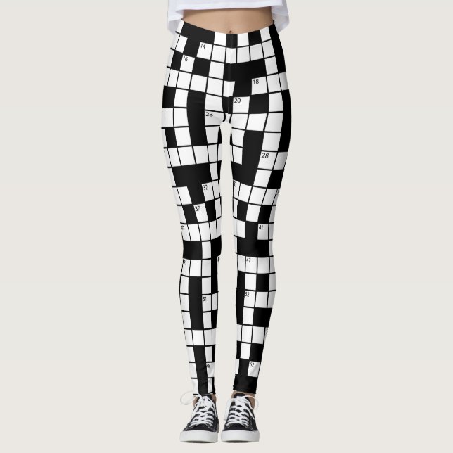 Crossword pattern leggings (Front)
