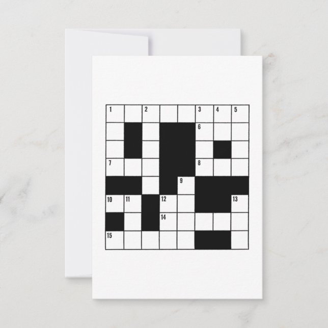 Crossword Puzzle (Front)