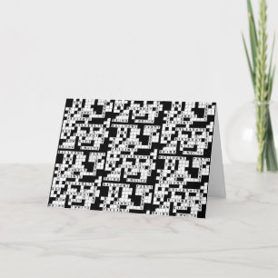 crossword puzzle birthday card