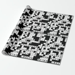 Crossword Puzzle birthday Wrapping Paper