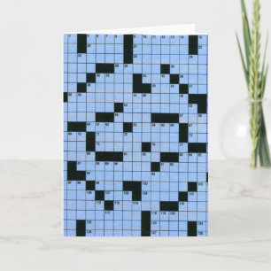 Crossword Puzzle Card