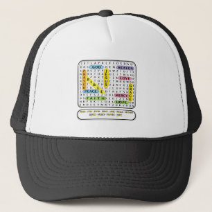 Crossword Puzzle - Christian Trucker Hat