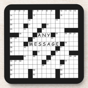 Crossword Puzzle Coaster