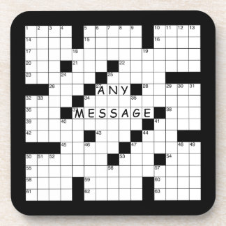 Crossword Puzzle Coaster