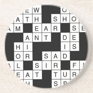 Crossword Puzzle Coaster