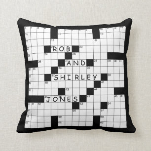 Crossword Puzzle Cushion