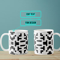 Crossword Puzzle Custom Mug