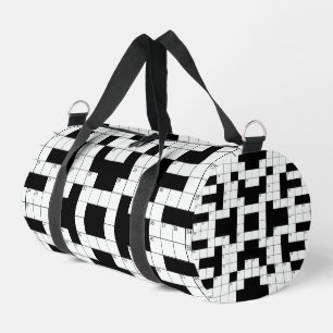 Crossword Puzzle Design Duffel Bag