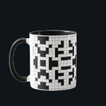 Crossword Puzzle Design Mug<br><div class="desc">Crossword Puzzle Design Mug</div>