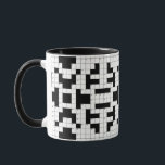 Crossword Puzzle Design Mug<br><div class="desc">Crossword Puzzle Design Mug</div>