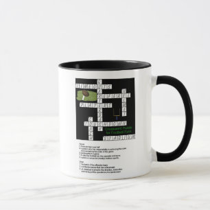 Crossword Puzzle for Football Fans Mug
