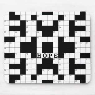 crossword puzzle game mouse mat