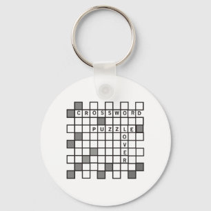 Crossword Puzzle Key Ring