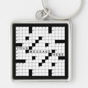 Crossword Puzzle Key Ring