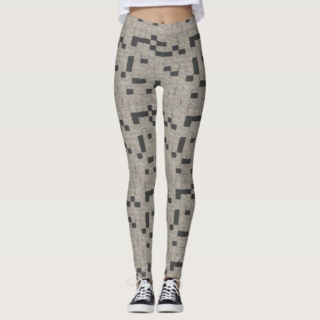 Crossword Puzzle Leggings (Front)