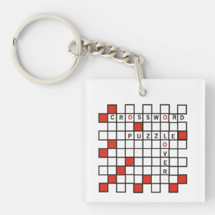 Crossword puzzle Lover Key Ring