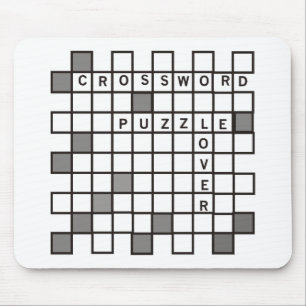 Crossword Puzzle Lover Mouse Mat