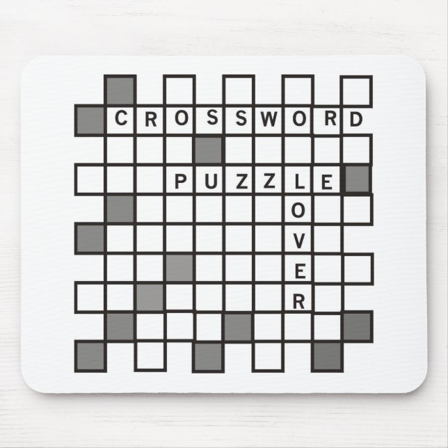 Crossword Puzzle Lover Mouse Mat (Front)