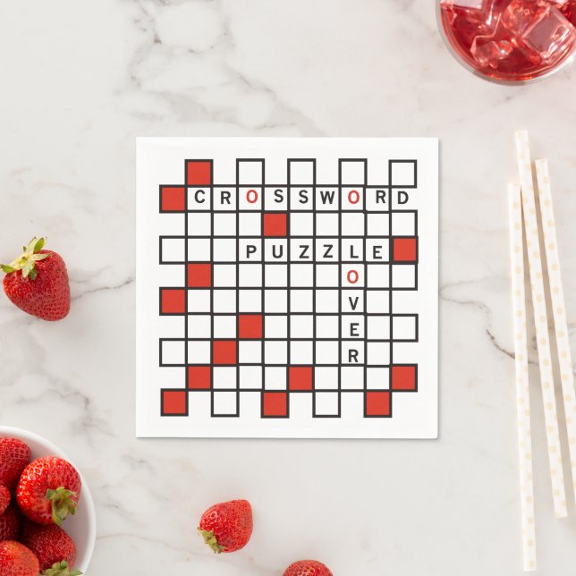 Crossword Puzzle Lover Napkin (Insitu)
