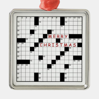 Crossword Puzzle Metal Tree Decoration