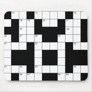 Crossword Puzzle Mouse Pad
