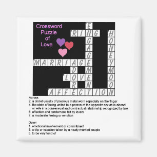 Crossword Puzzle of Love Magnet