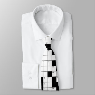 Crossword Puzzle Pattern Tie