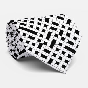 Crossword Puzzle Pattern Tie