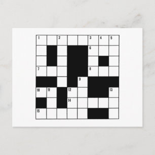 Crossword Puzzle Postcard